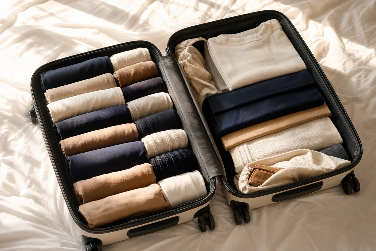 Faire sa valise sans froisser les vêtements